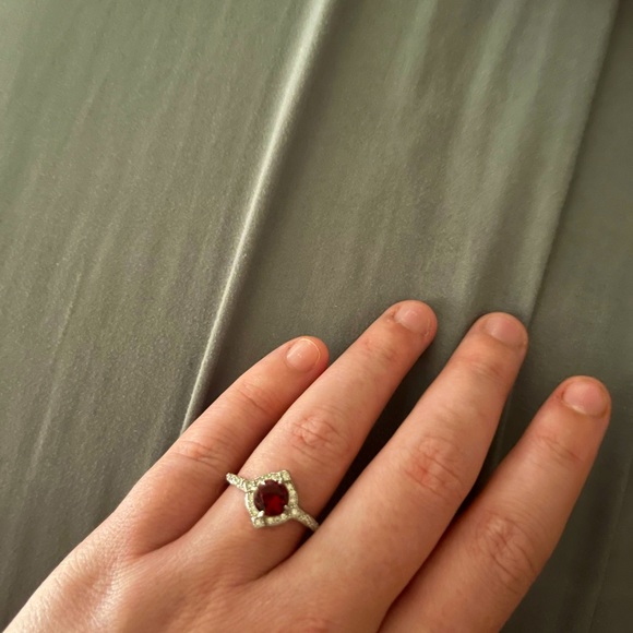 Lab created Ruby ring - Picture 3 of 3